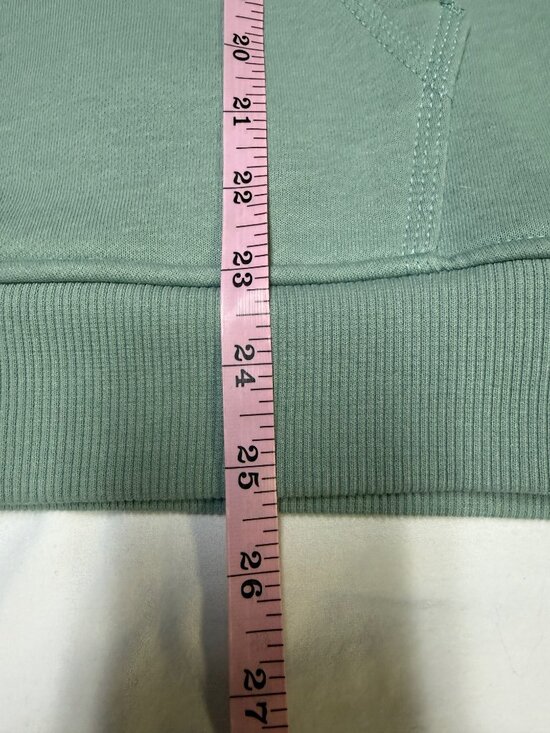 Carhartt Women’s Clarksburg Hoodie Medium Jade Heather Sleeve Logo EUC - Picture 9 of 9